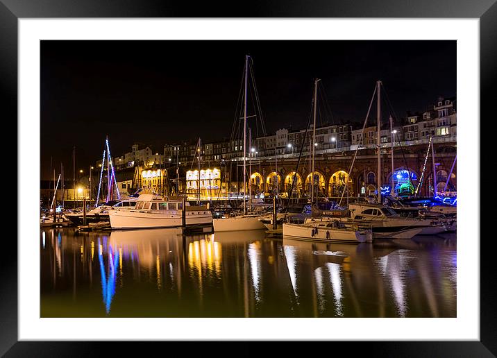  Ramsgate Harbour Framed Mounted Print by Ian Hufton