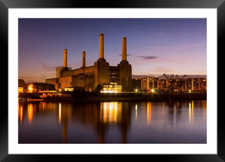  Battersea Power Station Framed Mounted Print by Ian Hufton