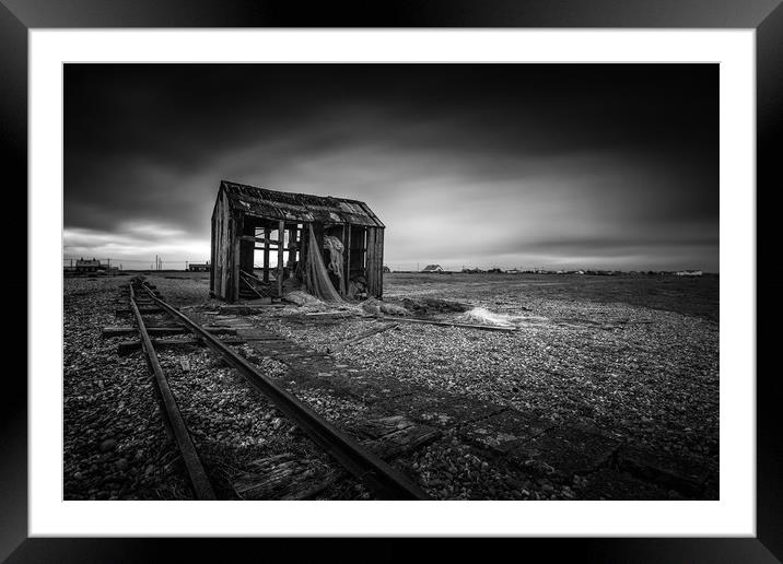 Dungeness fishing shack Framed Mounted Print by Ian Hufton
