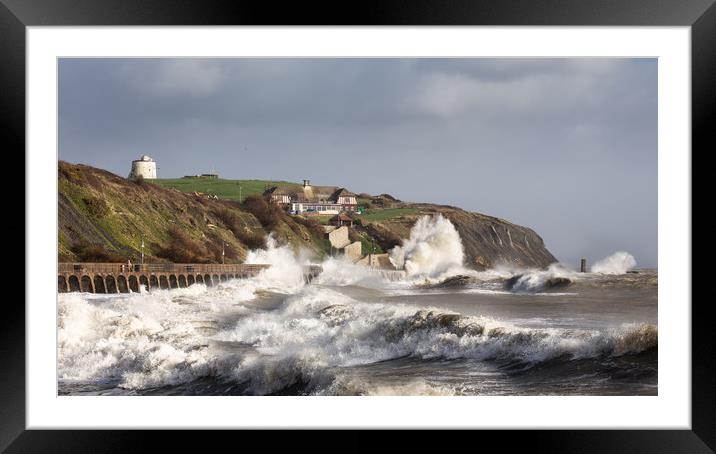 Folkestone and Storm Imogen  Framed Mounted Print by Ian Hufton