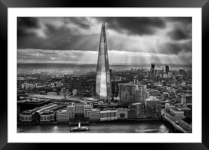  London from the Sky Garden Framed Mounted Print by Ian Hufton