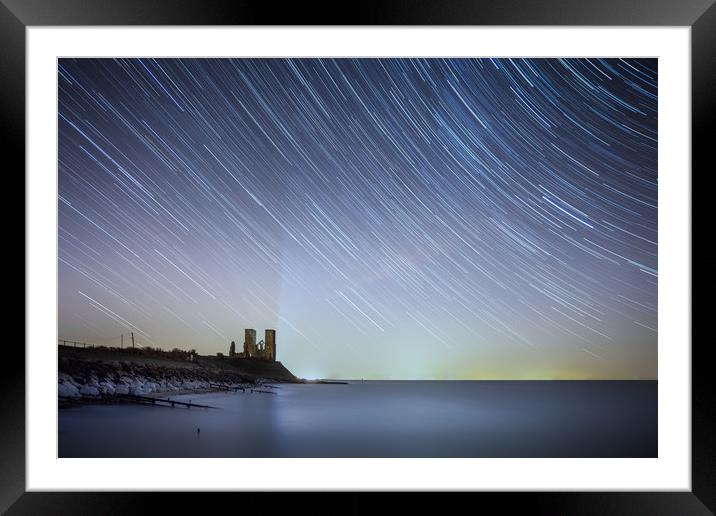 Starry Reculver Framed Mounted Print by Ian Hufton