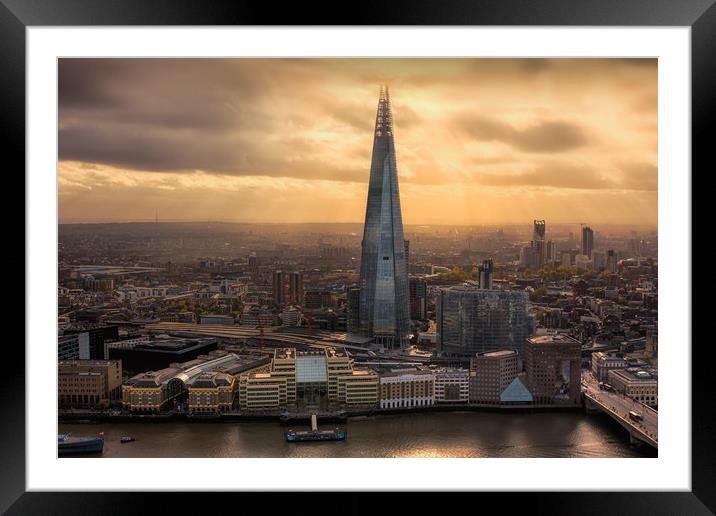 The Shard View Framed Mounted Print by Ian Hufton