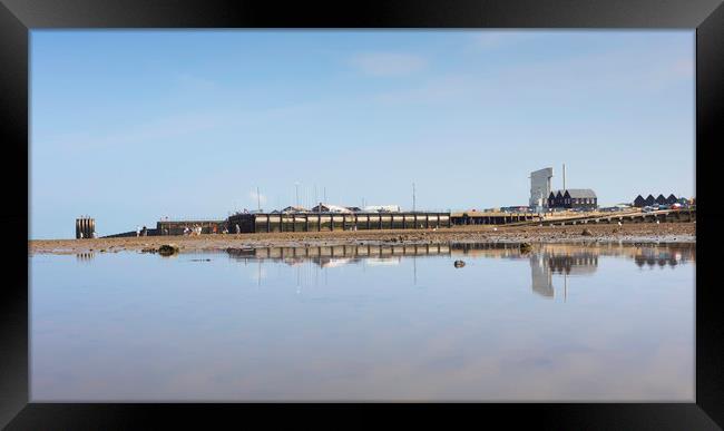 Whitstable Reflected Framed Print by Ian Hufton