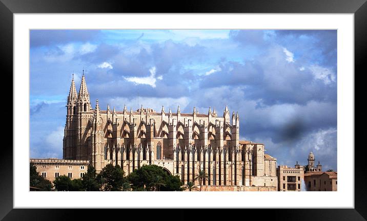 Palma Cathedral Framed Mounted Print by Tania Ford