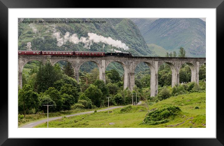 Glenfinnan Viaduct Steam Train Adventure Framed Mounted Print by John Hastings