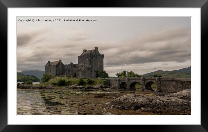 Castle of the Misty Highlands Framed Mounted Print by John Hastings