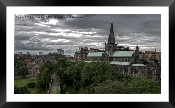 Gothic Gem of Glasgow Framed Mounted Print by John Hastings