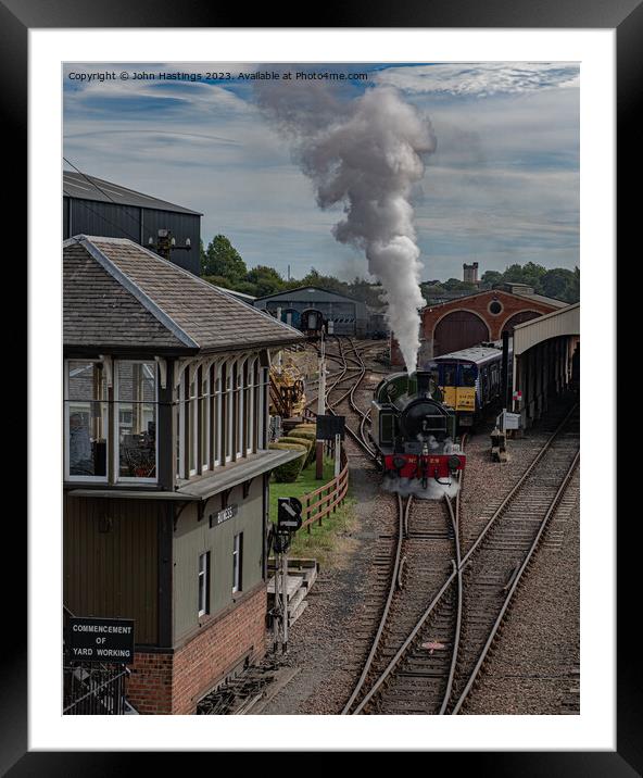 Steam-Powered Romance of the Rails Framed Mounted Print by John Hastings