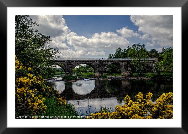 Laigh Milton Viaduct, Ayrshire HDR Framed Mounted Print by John Hastings