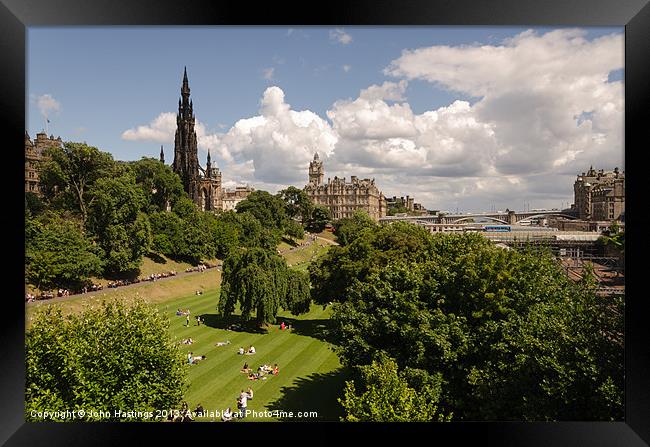 Iconic Edinburgh Landmarks Framed Print by John Hastings