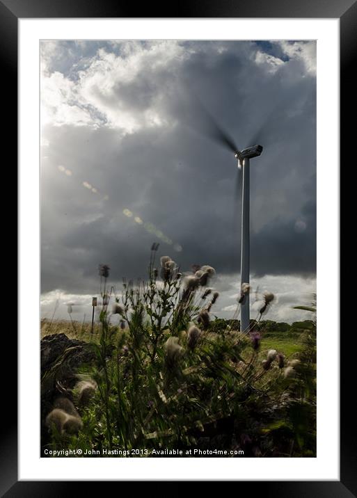 Catch the Wind Framed Mounted Print by John Hastings