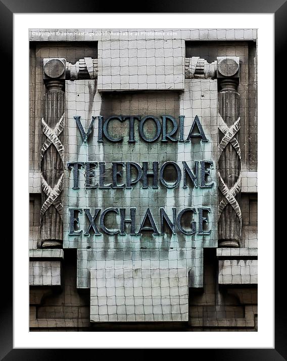 Victoria Telephone Exchange  Framed Mounted Print by John Hastings