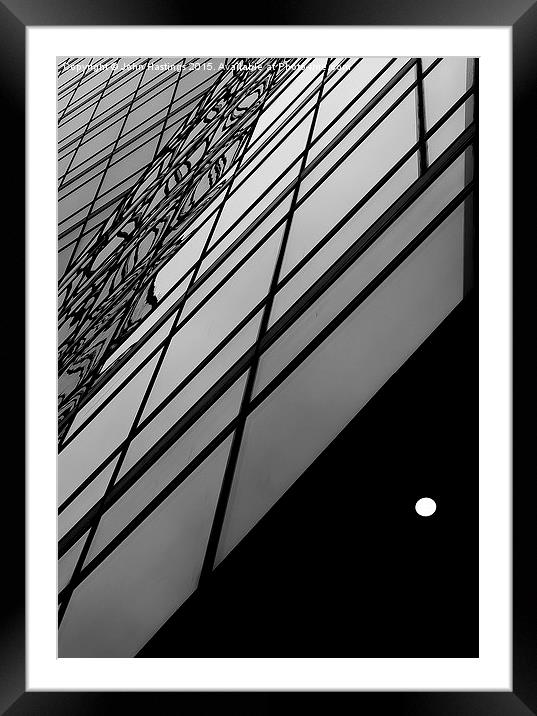 Cityscape Geometry Framed Mounted Print by John Hastings
