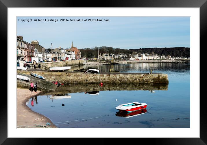 Milport Harbour Framed Mounted Print by John Hastings