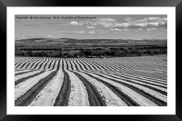 Rolling Hills of Potato Bliss Framed Mounted Print by John Hastings