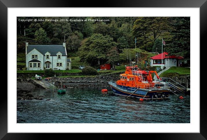 Islay Lifeboat Framed Mounted Print by John Hastings