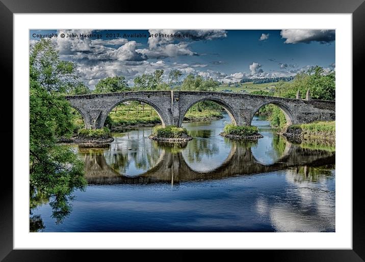 Ancient Bridge of Stirling Framed Mounted Print by John Hastings