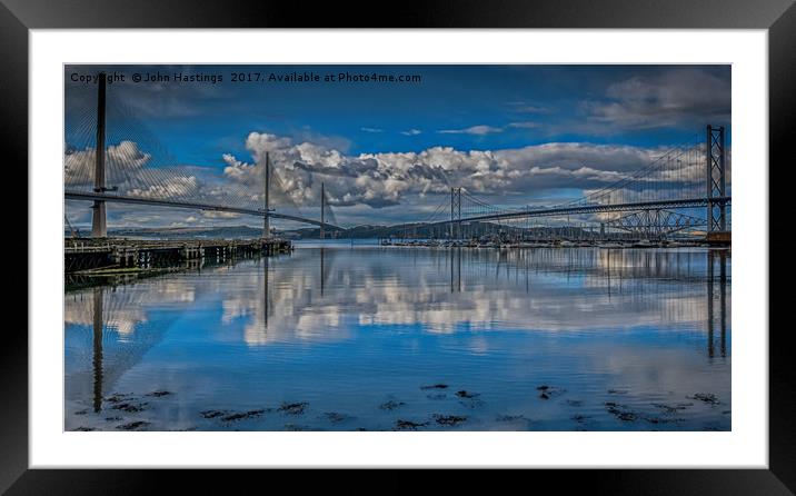 Bridges of the Forth Framed Mounted Print by John Hastings