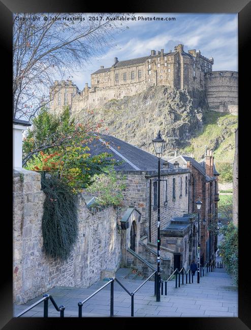 Iconic Edinburgh Castle Framed Print by John Hastings
