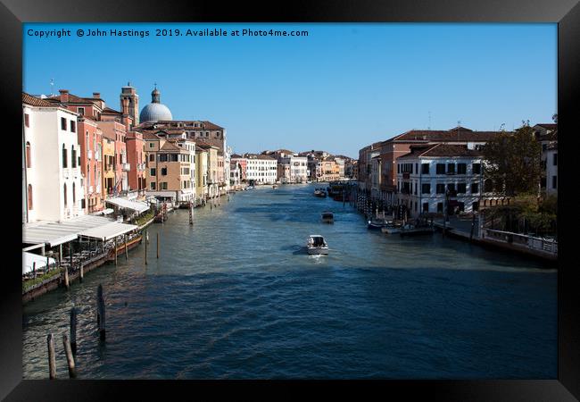 Enchanting Views of Venice Framed Print by John Hastings