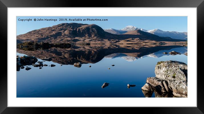 Winter's Reflection Framed Mounted Print by John Hastings
