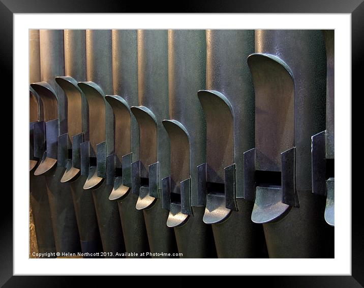 Cathedral Organ Pipes Framed Mounted Print by Helen Northcott