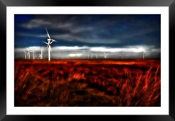  Wind Farm Framed Mounted Print by Jim Moran