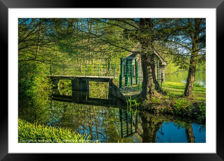 Reflected Bridge Framed Mounted Print by Nick Hirst