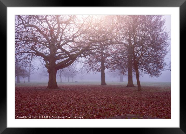 Spooky Trees Framed Mounted Print by Nick Hirst
