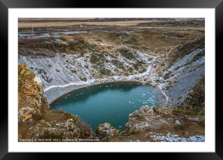 Into the Crater Framed Mounted Print by Nick Hirst