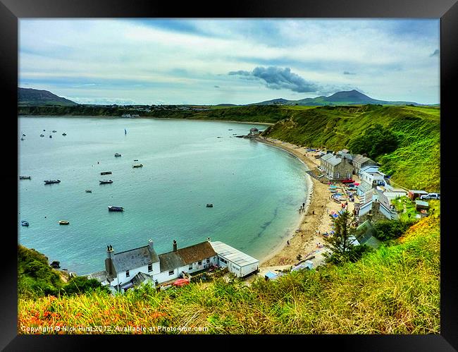 Porthdinllaen Beach Framed Print by Nick Hirst