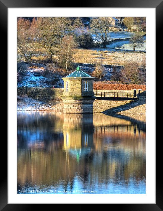 Reservoir Reflections Framed Mounted Print by Nick Hirst