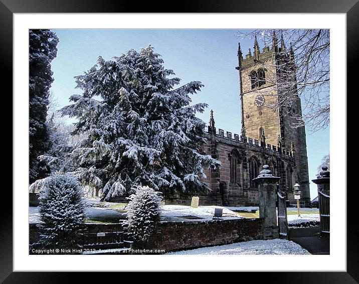 Gawsworth Church Framed Mounted Print by Nick Hirst