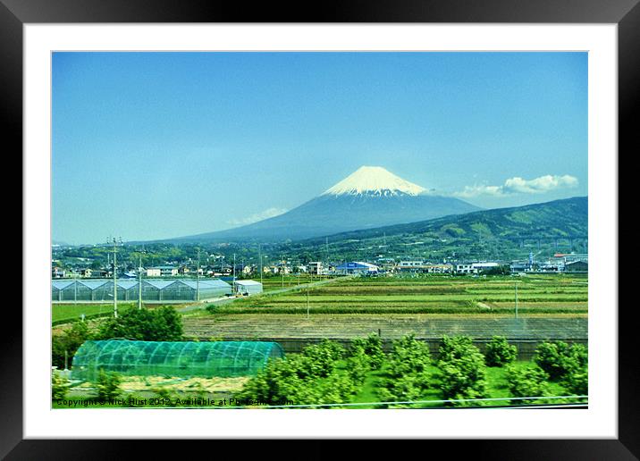 Mount Fuji Framed Mounted Print by Nick Hirst