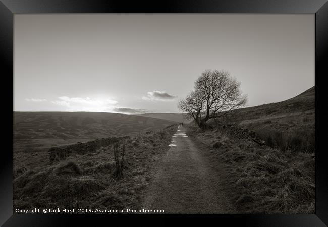 Goyt valley path Framed Print by Nick Hirst
