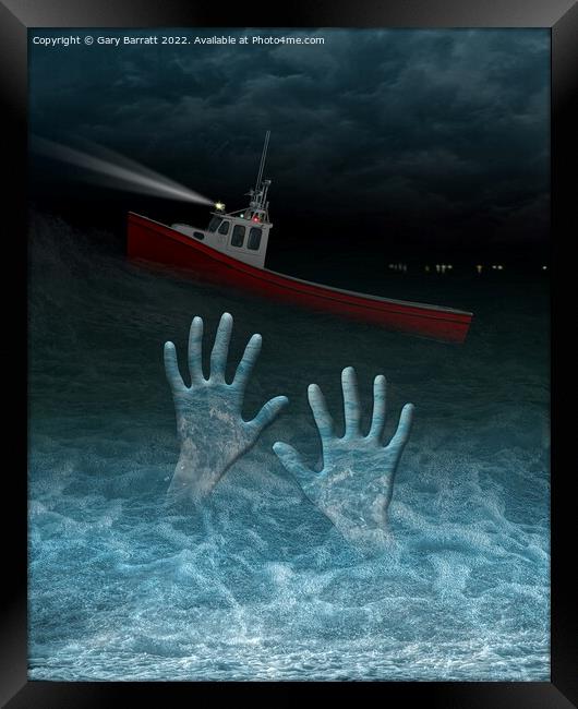 Man Overboard. Framed Print by Gary Barratt