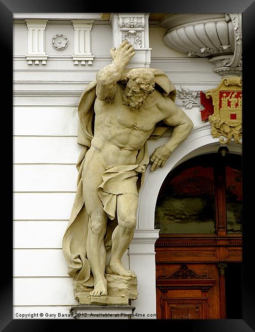 Hercules Holds It Up. Framed Print by Gary Barratt