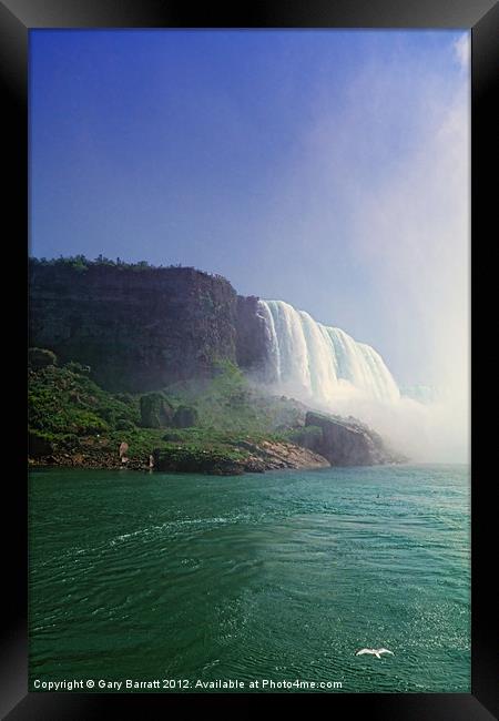 Falls Of The Mist Framed Print by Gary Barratt