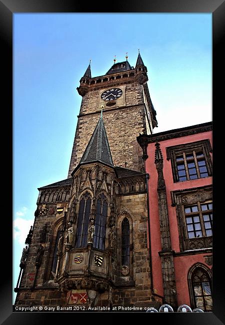 Orloj věž Prague Framed Print by Gary Barratt