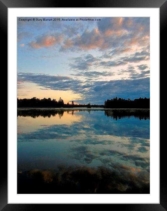  Morning Of The Lake. Framed Mounted Print by Gary Barratt
