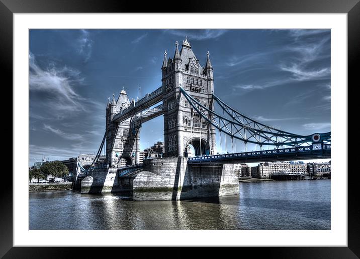 CItyscape of Tower Bridge London Framed Mounted Print by Adam Payne