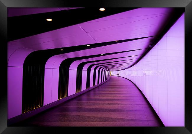  London Kings Cross Tunnel Framed Print by Adam Payne