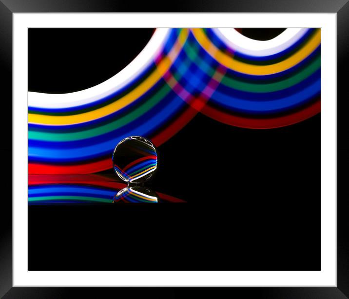 Swirls of Colour Framed Mounted Print by Adam Payne