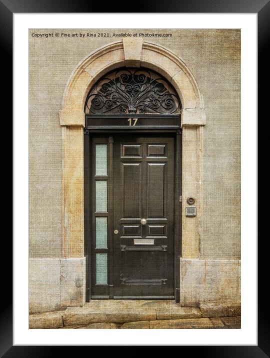 Door Framed Mounted Print by Fine art by Rina
