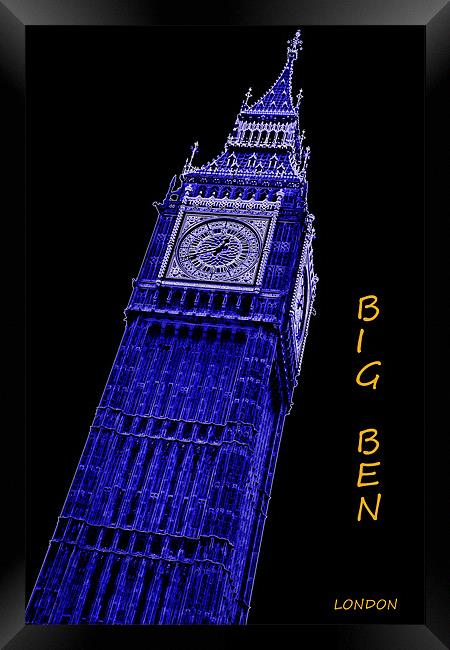 Big Ben Framed Print by Fine art by Rina