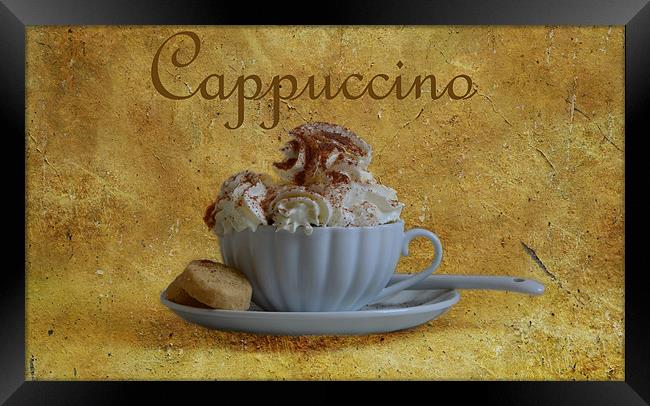 Cappuccino Framed Print by Fine art by Rina
