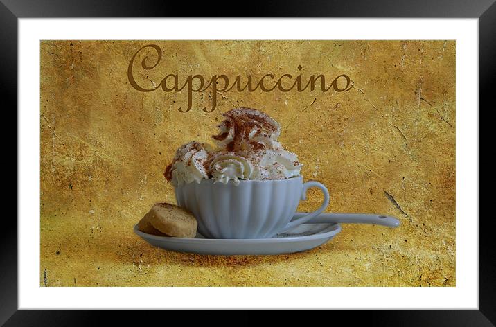 Cappuccino Framed Mounted Print by Fine art by Rina