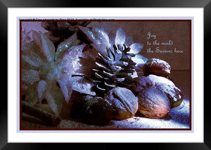 Joy to the world Framed Mounted Print by Fine art by Rina
