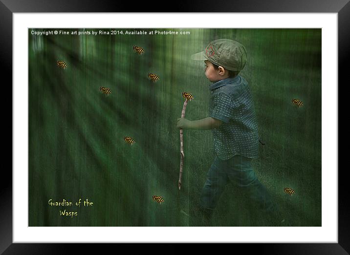 Guardian of the wasps Framed Mounted Print by Fine art by Rina